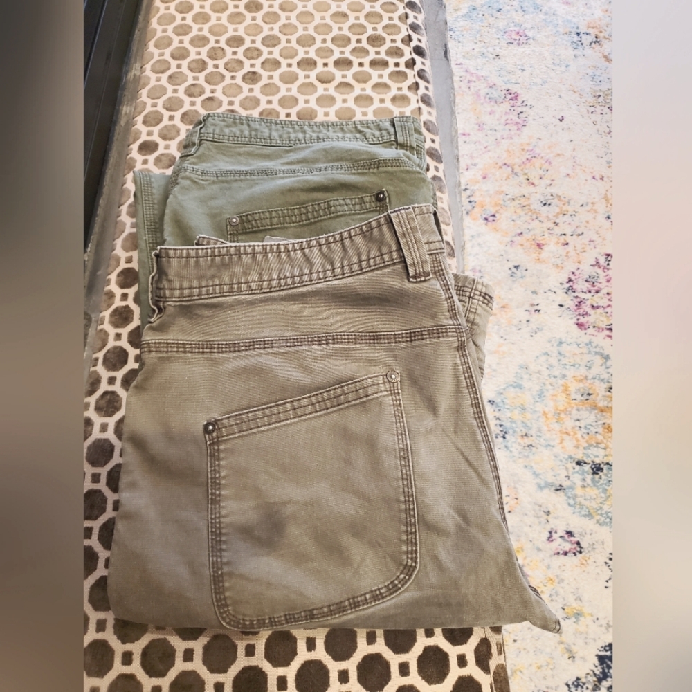 2 pairs Prana Jeans Gray / Green